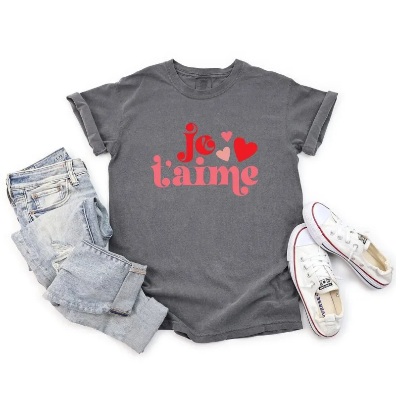 Je T'aime Garment Dyed Tee sold by Zulily