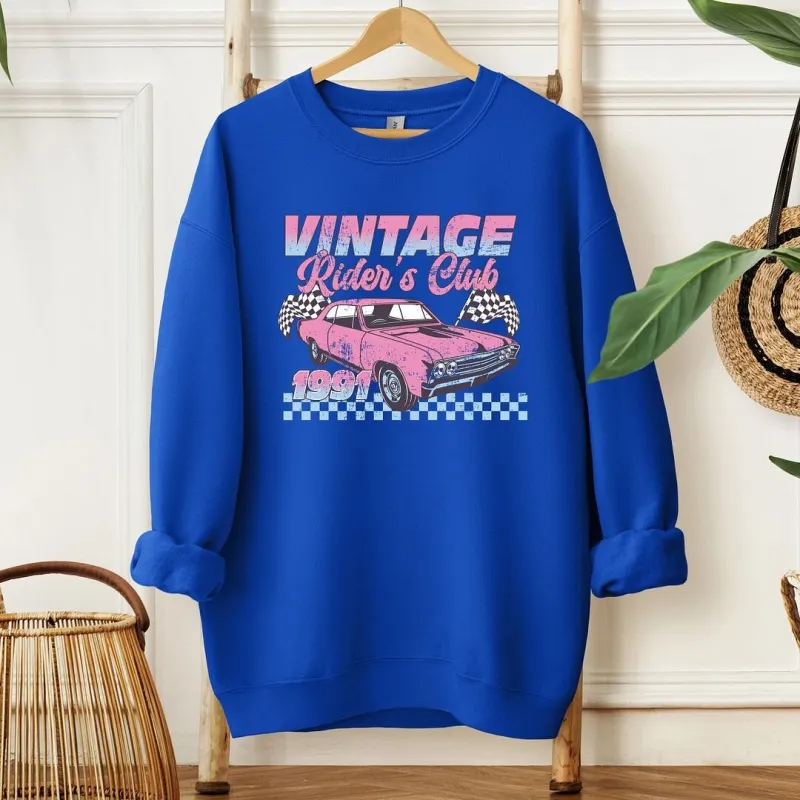 Vintage Rider's Club Graphic Sweatshirt sold by Zulily