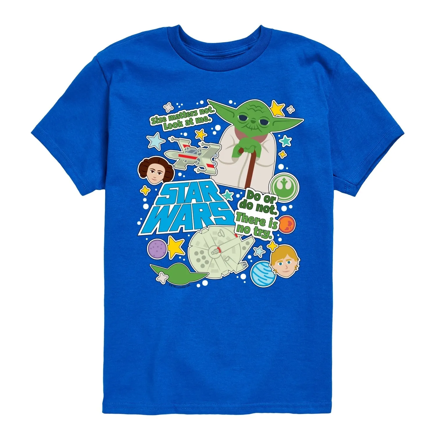 Boy's Star Wars Yoda Stickers Short Sleeve Tee sold by Zulily