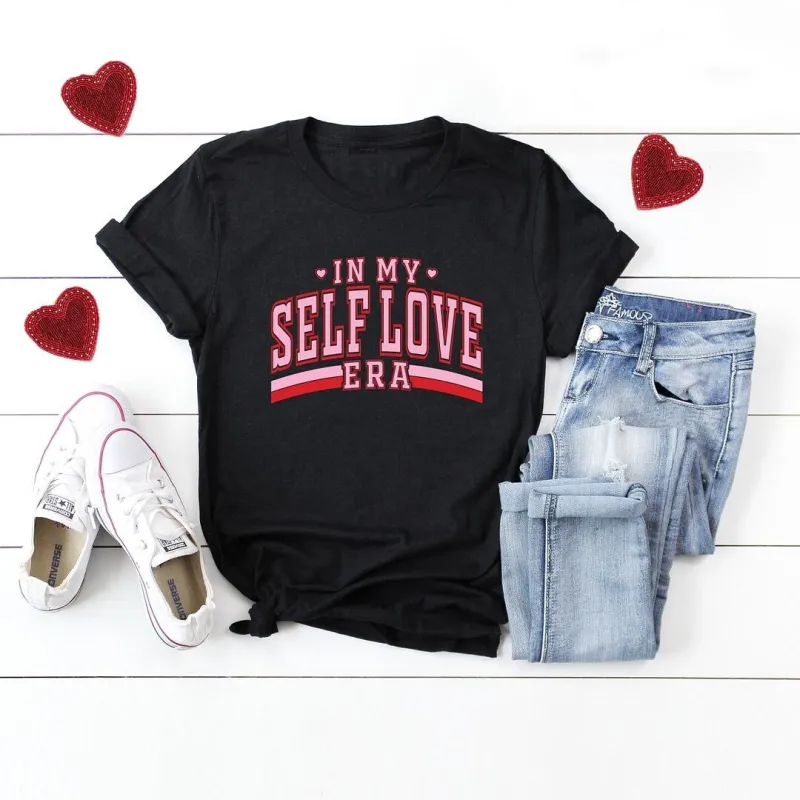 In My Self Love Era Short Sleeve Crewnneck Tee sold by Zulily