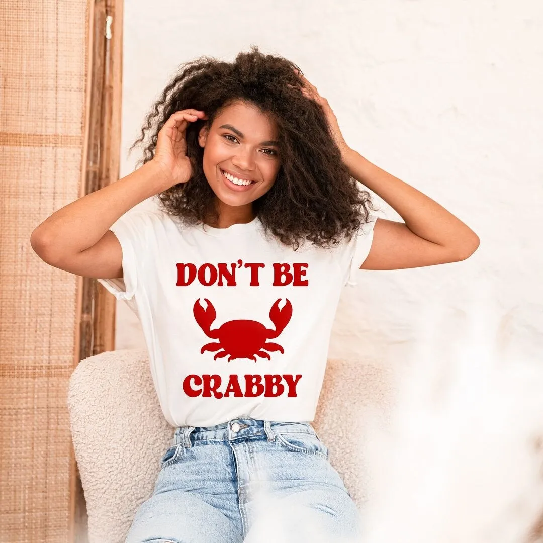 Don't Be Crabby Puff Print Short Sleeve Crewnneck Tee sold by Zulily product image thumbnail 3
