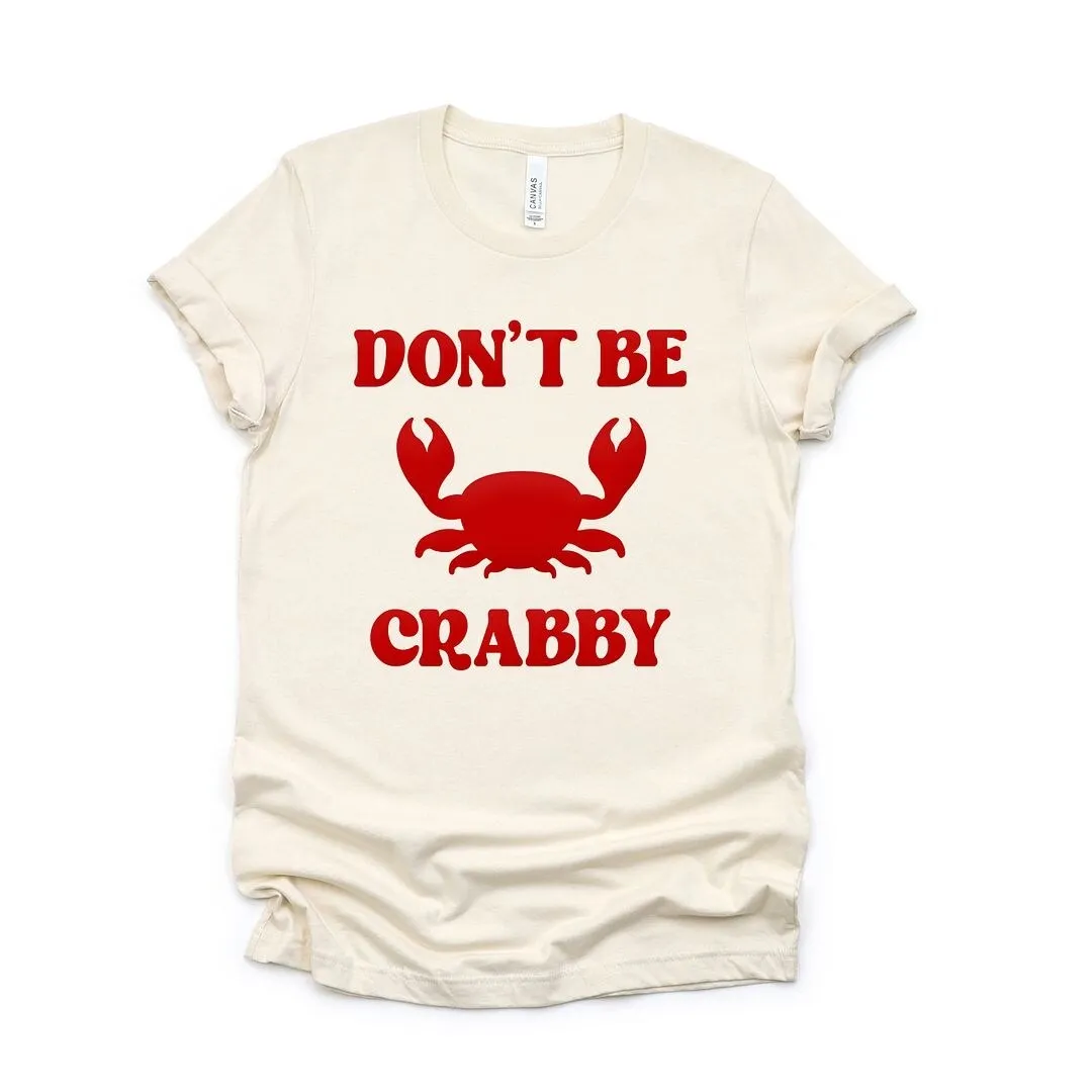 Don't Be Crabby Puff Print Short Sleeve Crewnneck Tee sold by Zulily product image thumbnail 2