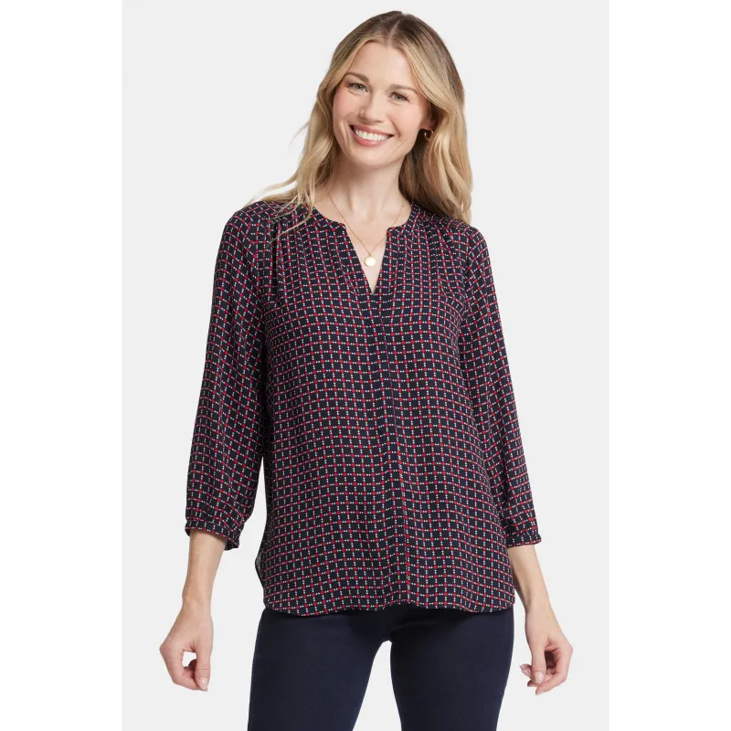 Ladies-Pintuck Blouse sold by Zulily