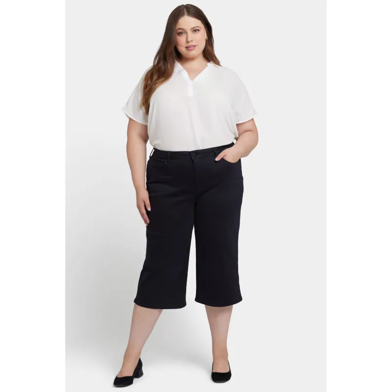 Ladies Plus-Wide Leg Pedal Pusher sold by Zulily