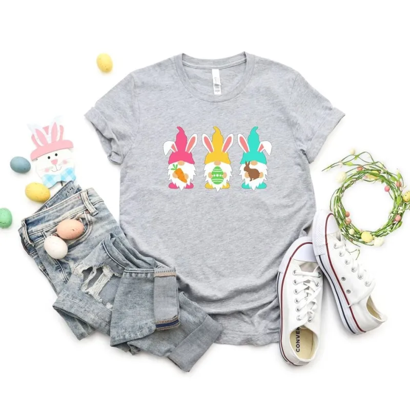 Easter Gnomes Short Sleeve Crewnneck Tee sold by Zulily