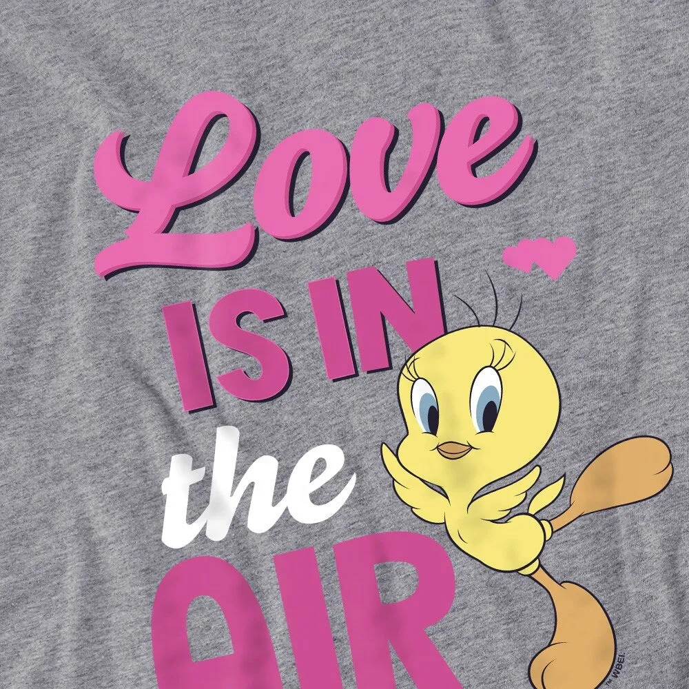 Looney Tunes Valentine's Day Love in in the Air Women's Loose T Shirt, Athletic Heather sold by Zulily product image thumbnail 2