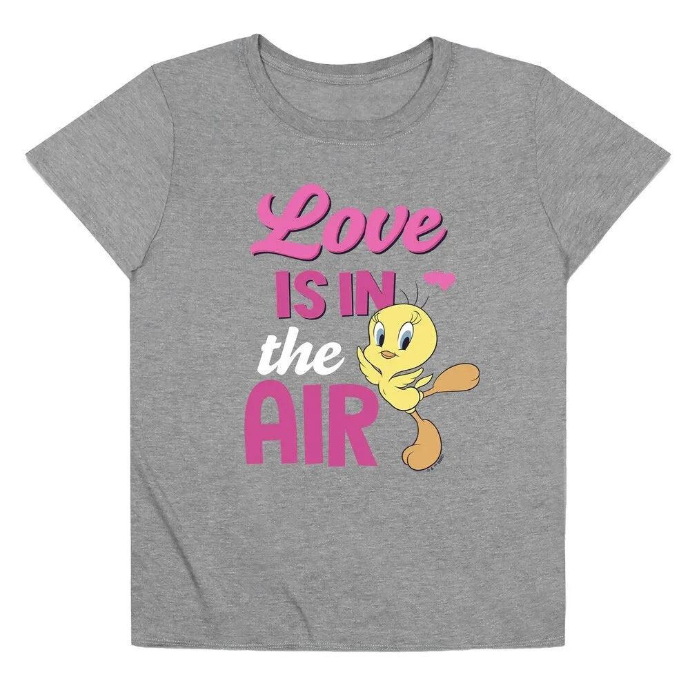 Looney Tunes Valentine's Day Love in in the Air Women's Loose T Shirt, Athletic Heather sold by Zulily product image thumbnail 5