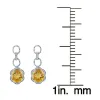 Two Tone with Natural Citrine and White Topaz Dangle Earring sold by Zulily