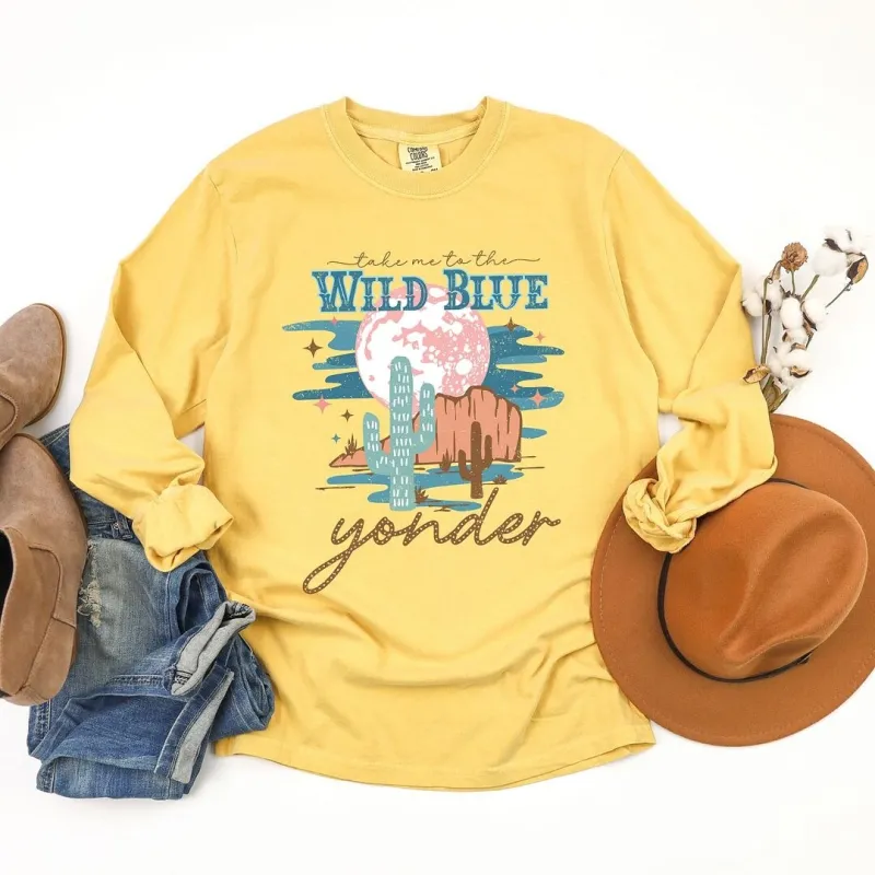 Wild Blue Yonder Garment Dyed Long Sleeve sold by Zulily