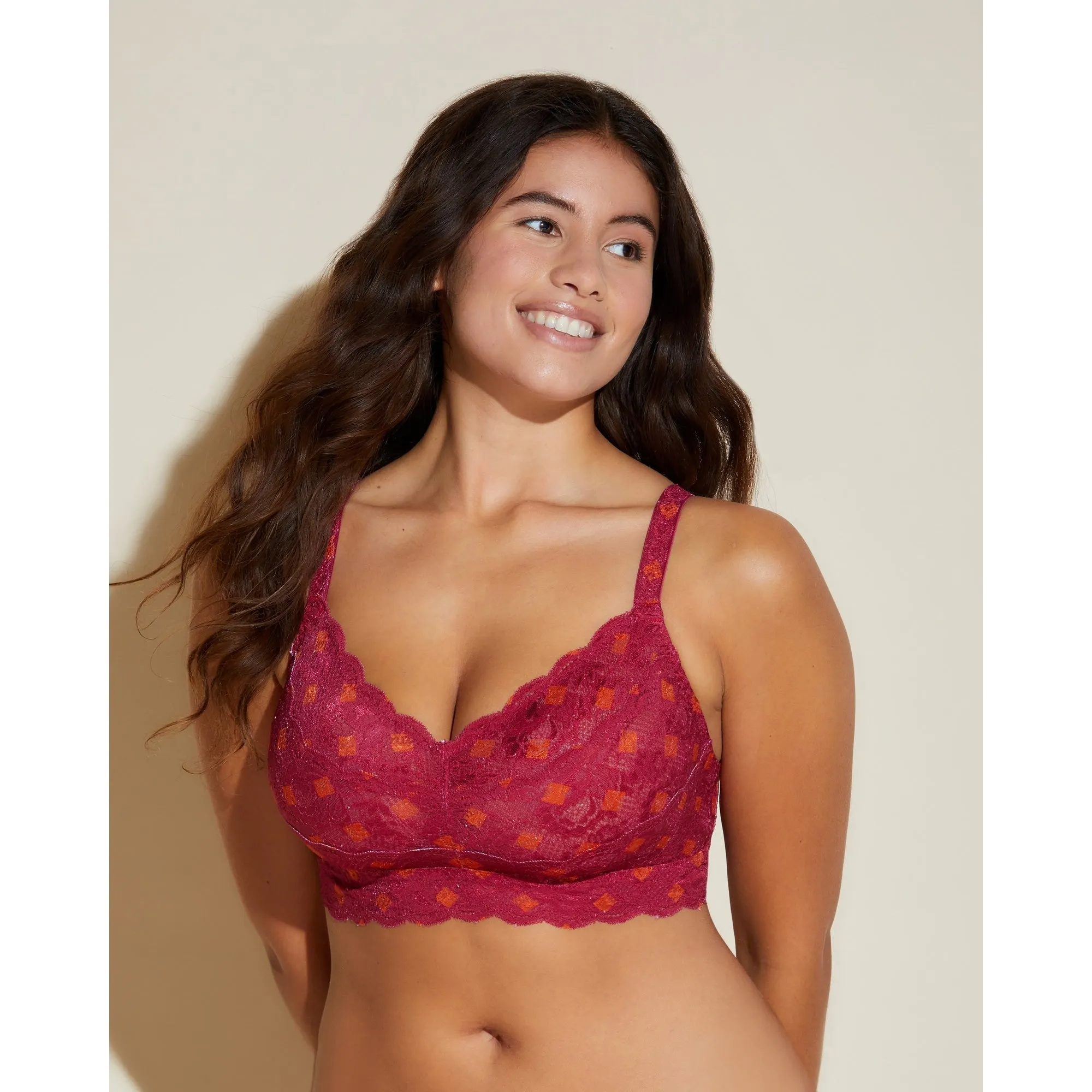 Never Say Never Printed Curvy Sweetie Bralette sold by Zulily