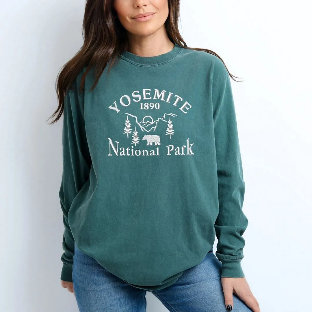 Embroidered Yosemite National Park Garment Dyed Long Sleeve sold by Zulily product image thumbnail 3