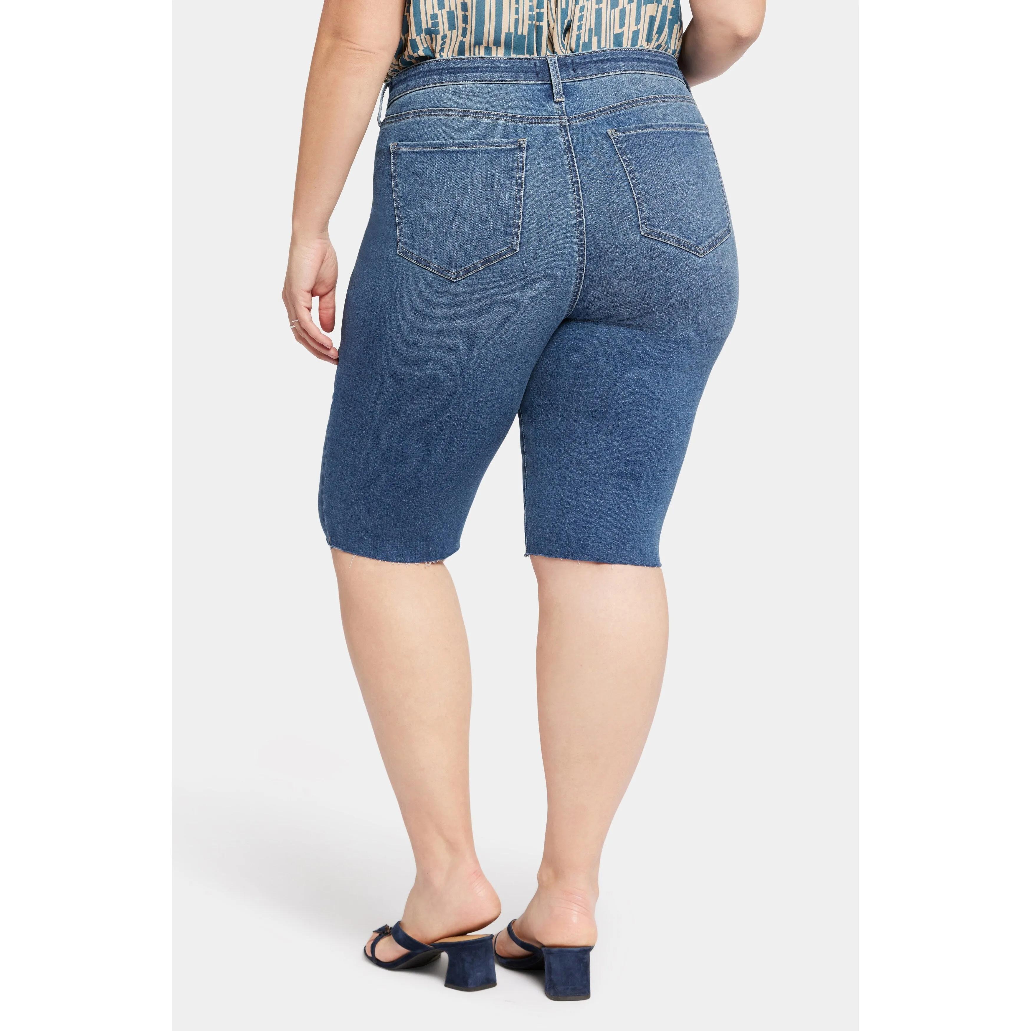 Ladies Plus-Bike Capri Raw Cut Hems sold by Zulily product image thumbnail 2