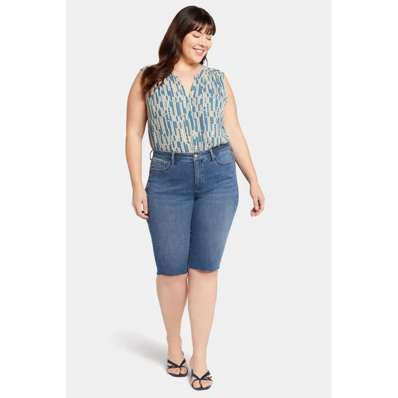 Ladies Plus-Bike Capri Raw Cut Hems sold by Zulily