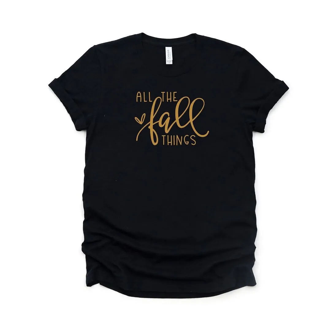 All The Fall Things Short Sleeve Crewnneck Tee sold by Zulily product image thumbnail 2