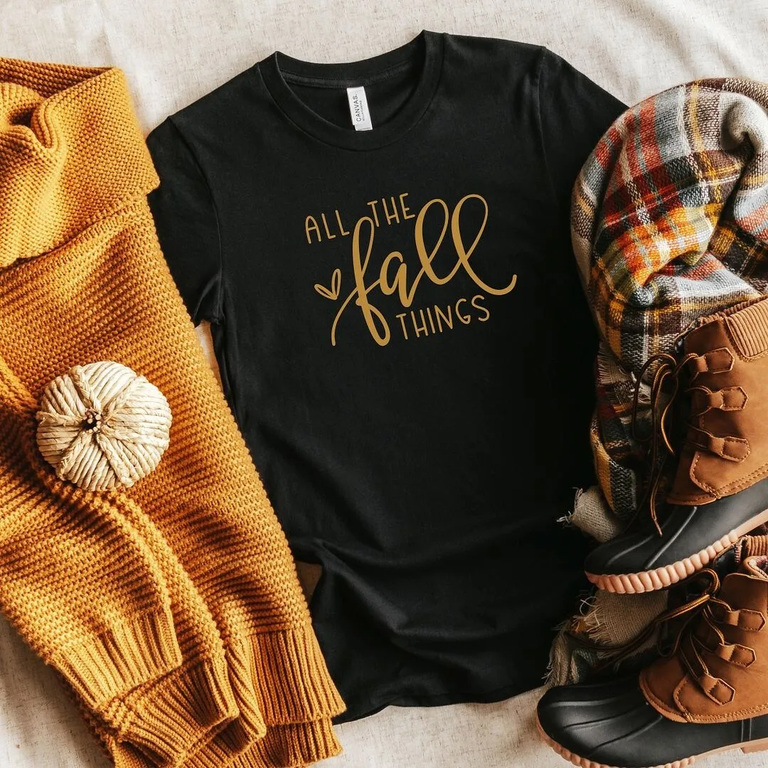 All The Fall Things Short Sleeve Crewnneck Tee sold by Zulily