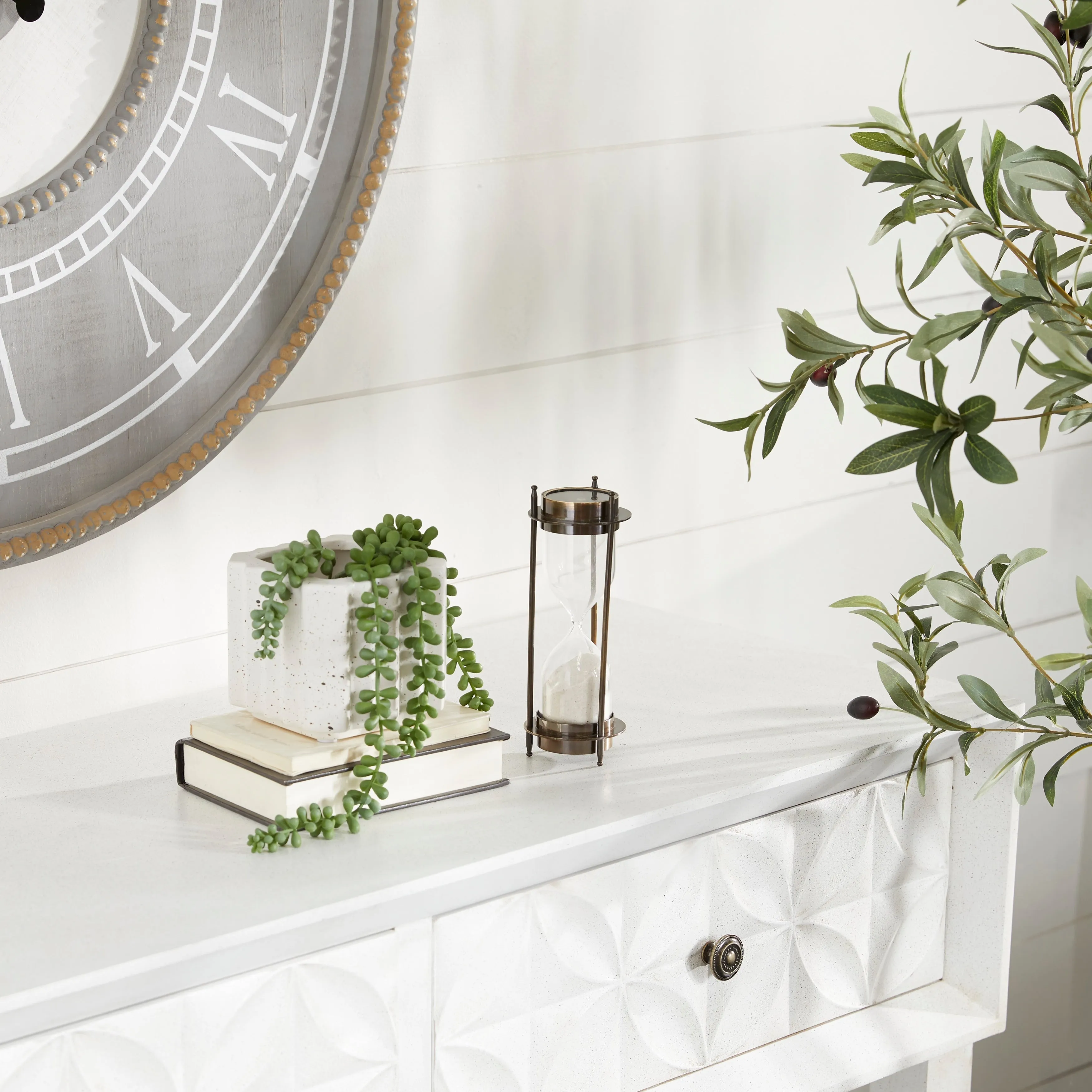 Brown Brass Hourglass Sand Timer with Compass Top - 3 x 3 x 7 sold by Zulily