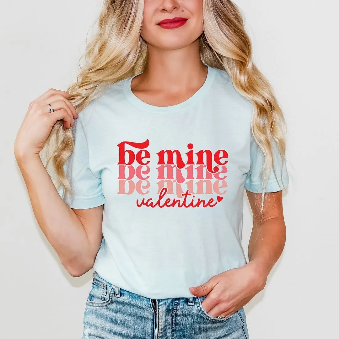 Be Mine Valentine Stacked Short Sleeve Crewnneck Tee sold by Zulily product image thumbnail 3