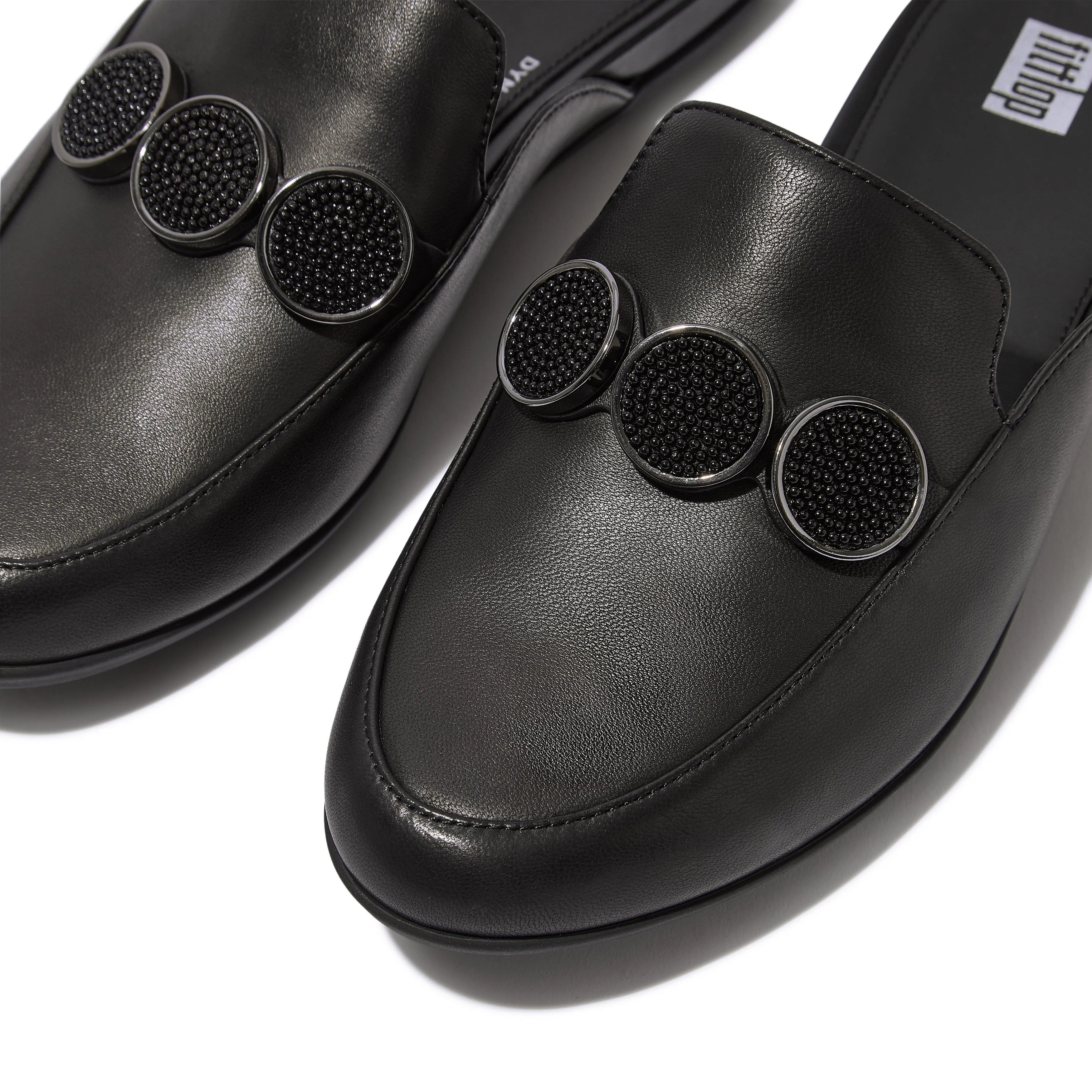 GRACIE Bead-Circle Leather Mules sold by Zulily product image thumbnail 4