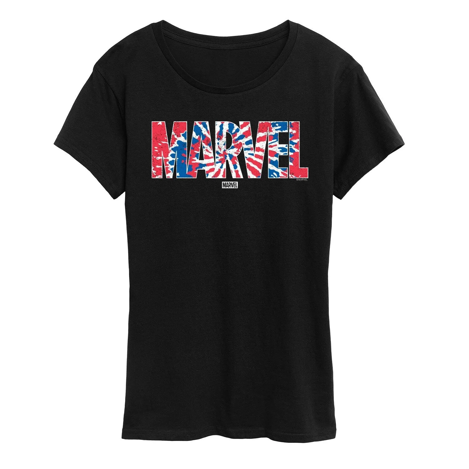 Women's Marvel Tie Dye Short Sleeve Tee sold by Zulily
