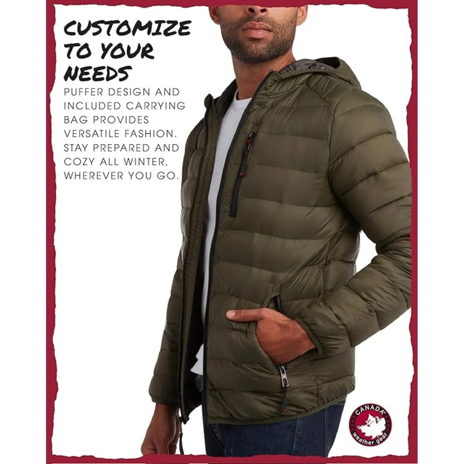 Men's Lightweight Packable Bubble Coat sold by Zulily product image thumbnail 4