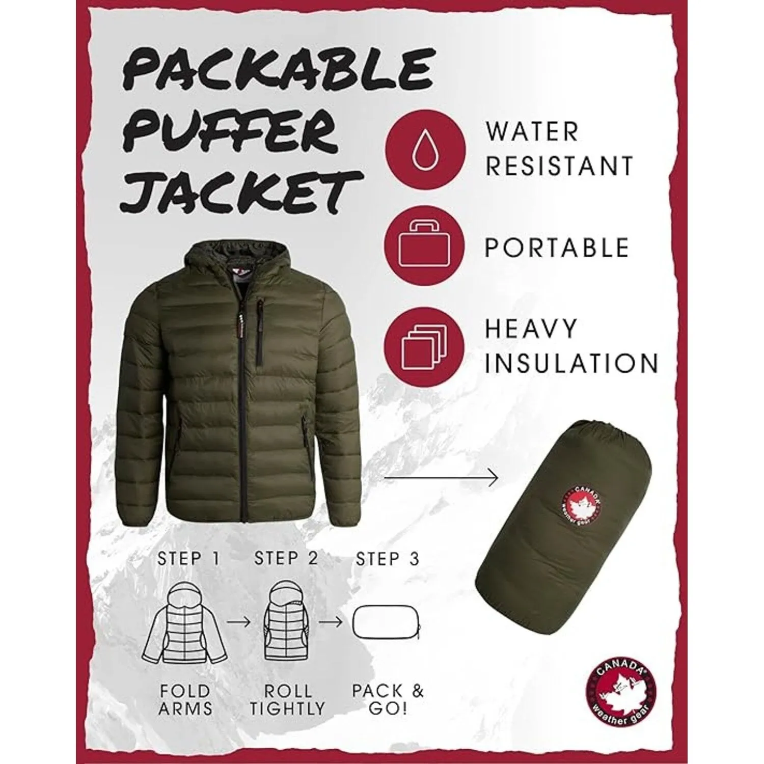 Men's Lightweight Packable Bubble Coat sold by Zulily product image thumbnail 3