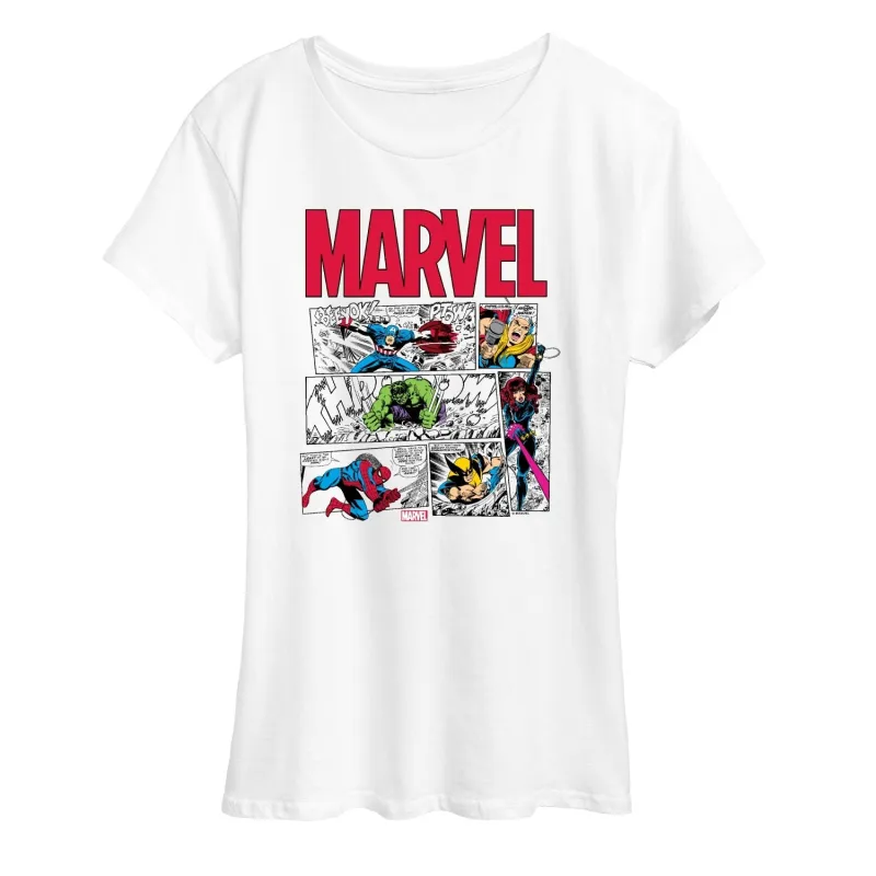 Women's Marvel Panels Short Sleeve Tee sold by Zulily