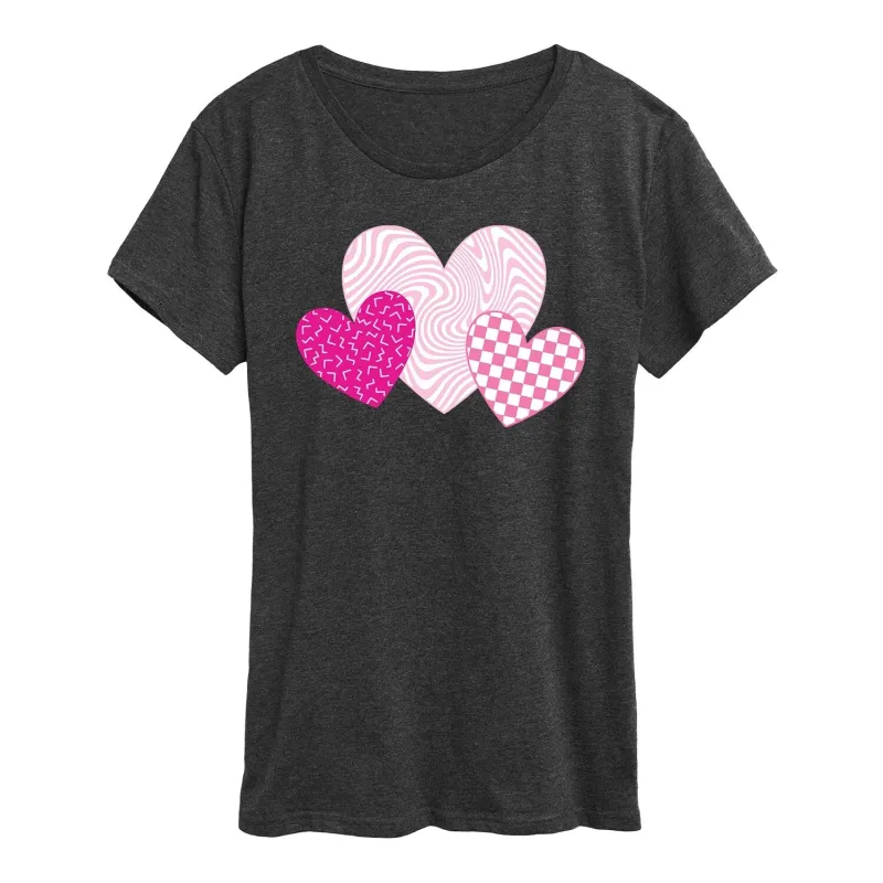 Women's Patterned Hearts Short Sleeve Tee sold by Zulily