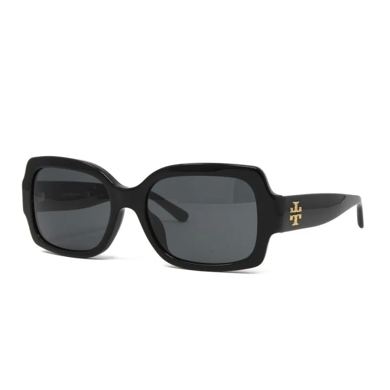 Black Plastic Frame Square Sunglasses Solid Gray Lens sold by Zulily