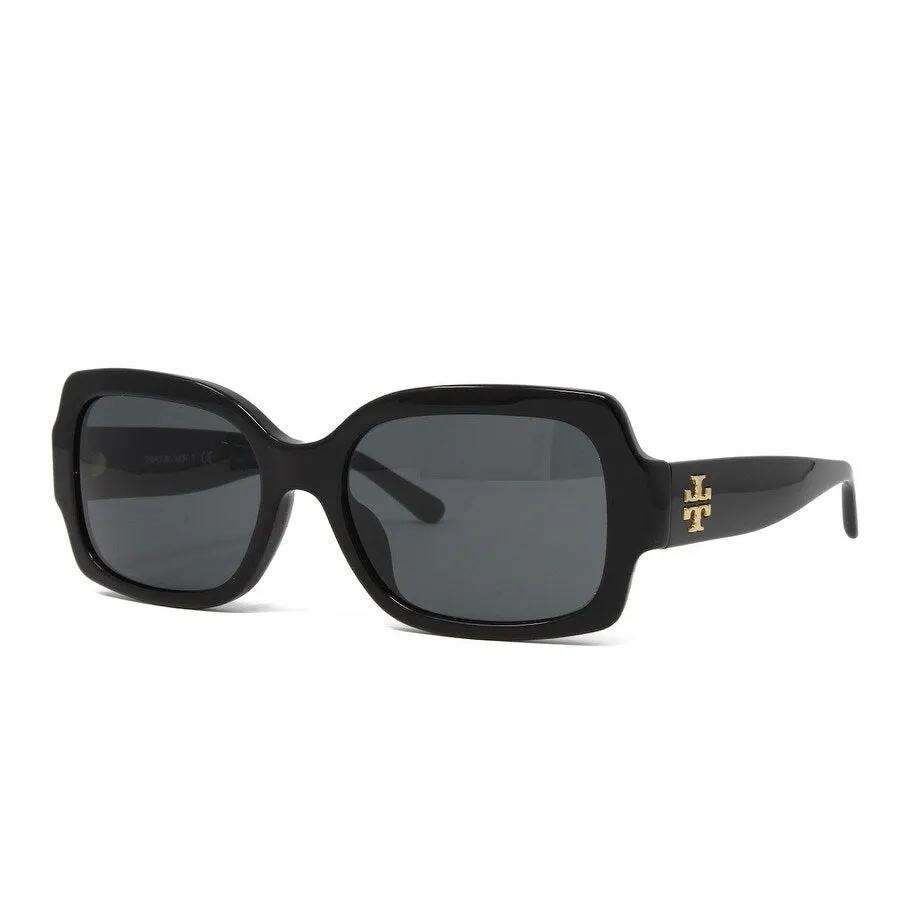 Black Plastic Frame Square Sunglasses Solid Gray Lens sold by Zulily