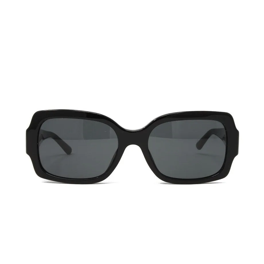 Black Plastic Frame Square Sunglasses Solid Gray Lens sold by Zulily product image thumbnail 2