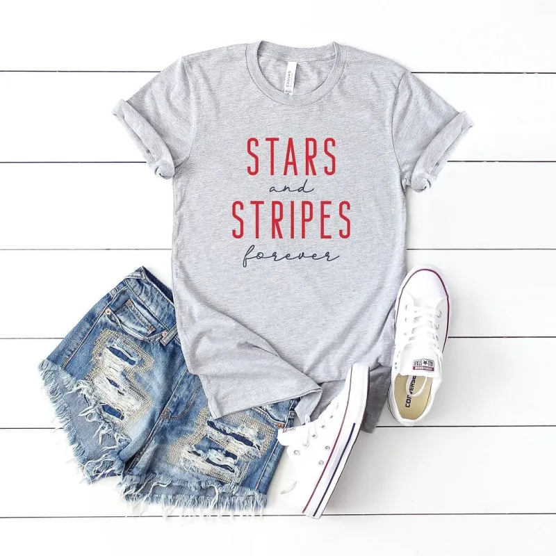 Stars And Stripes Forever Short Sleeve Crewnneck Tee sold by Zulily