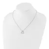 Curata 925 Sterling Silver Lobster Claw Closure .01ct Diamond Heart Necklace 18" 21mm sold by Zulily