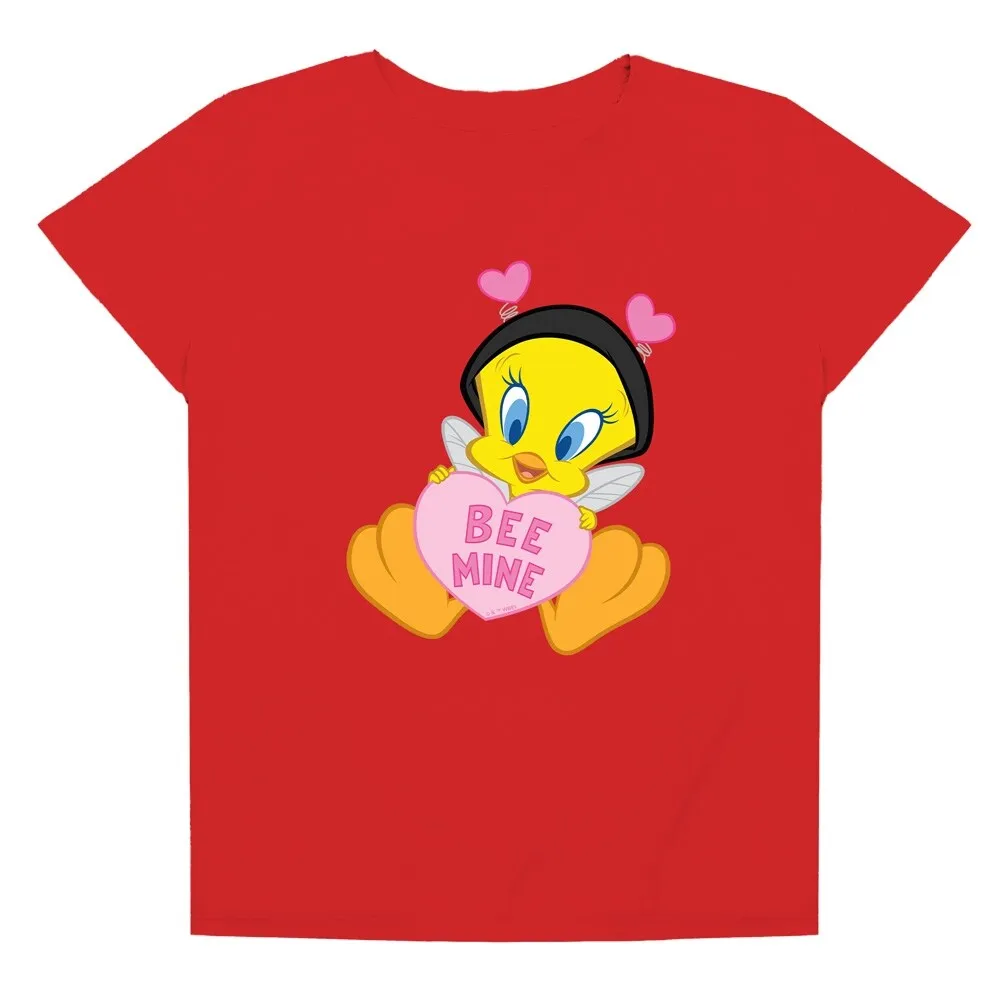 Looney Tunes Valentine's Day Tweety Bee Mine Women's Loose T Shirt, Red sold by Zulily product image thumbnail 5