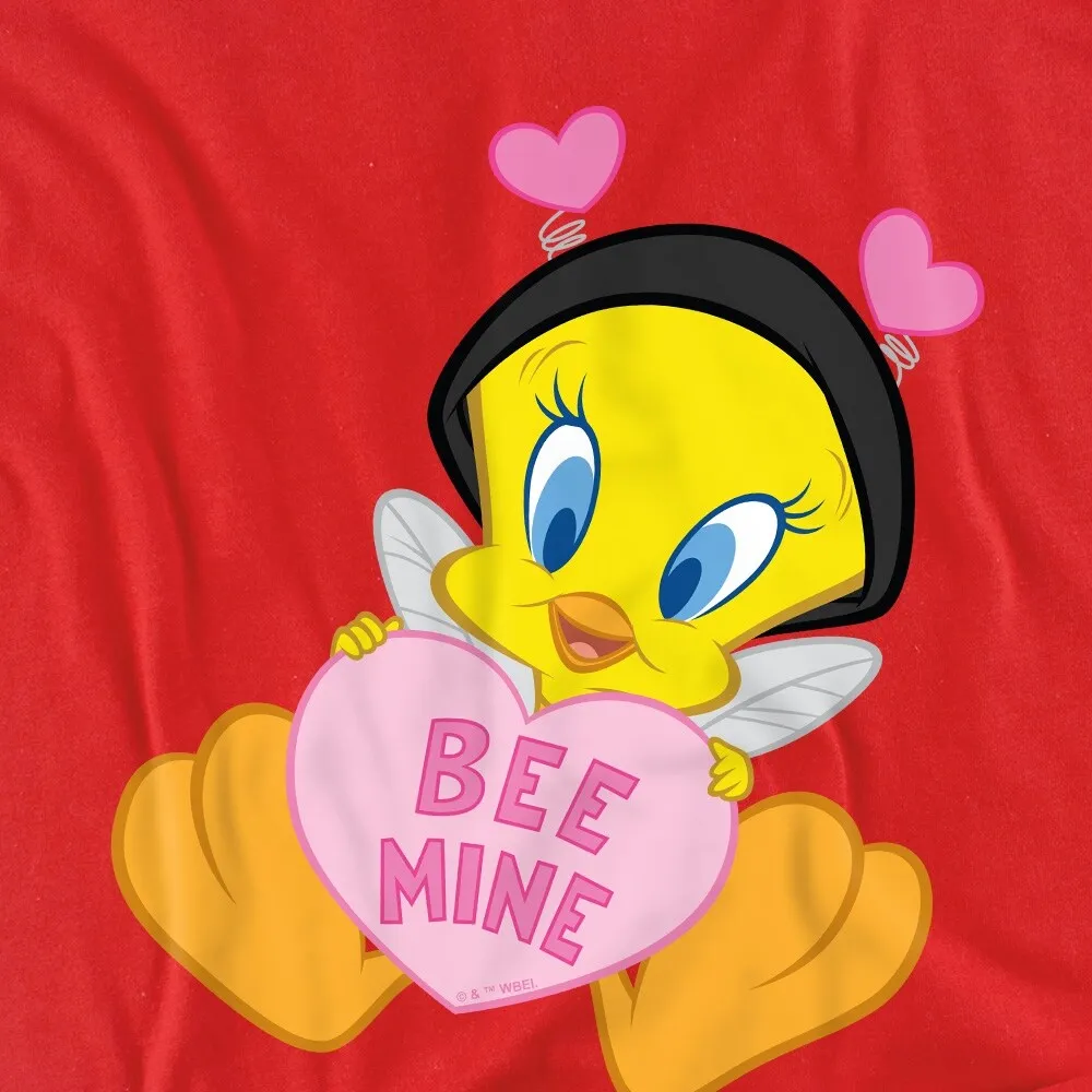 Looney Tunes Valentine's Day Tweety Bee Mine Women's Loose T Shirt, Red sold by Zulily product image thumbnail 2