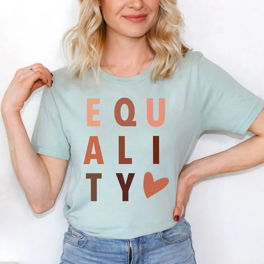Equality Heart Short Sleeve Crewnneck Tee sold by Zulily product image thumbnail 3