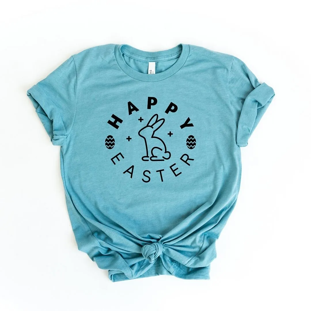 Happy Easter Eggs Short Sleeve Crewnneck Tee sold by Zulily product image thumbnail 2