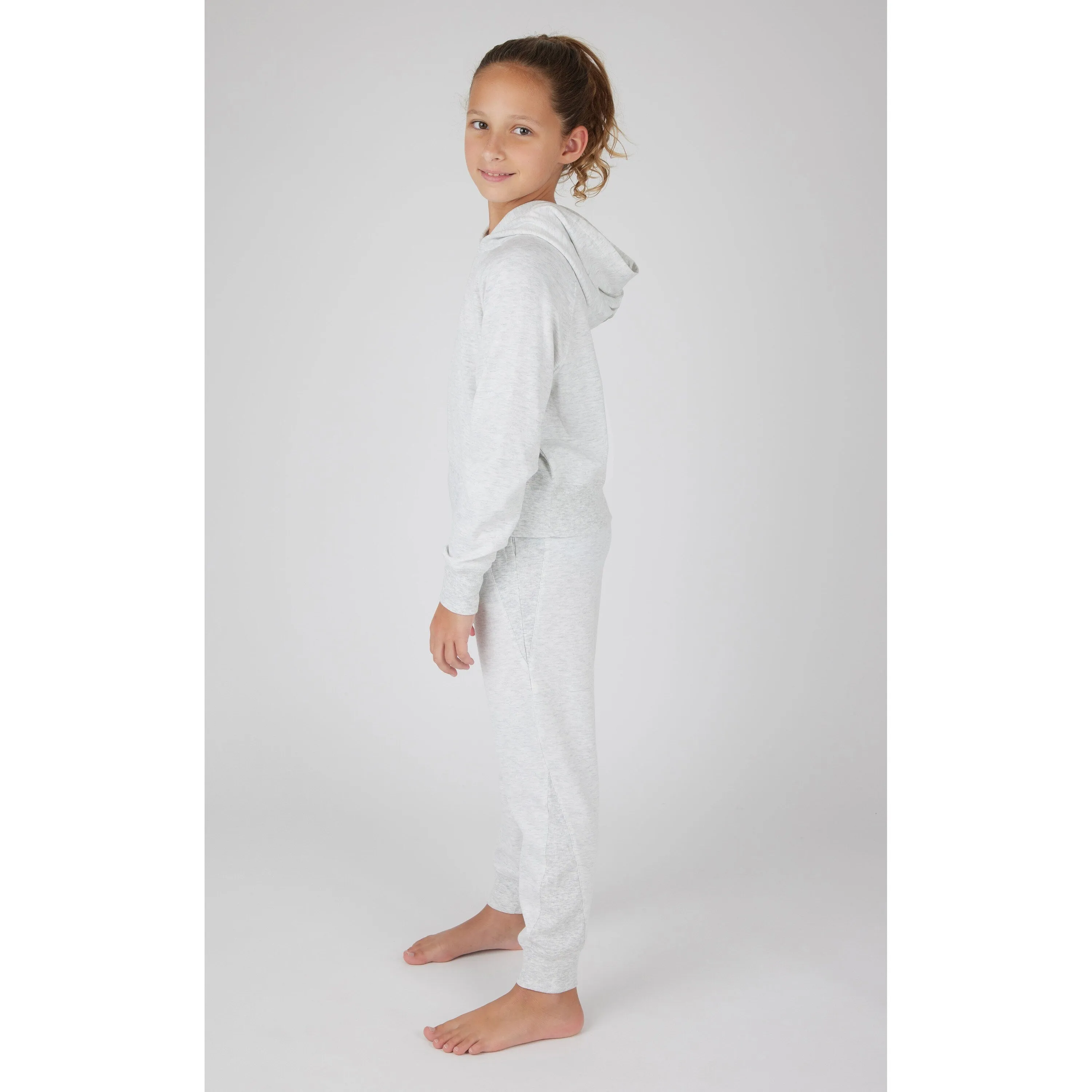 Yogalicious Girls Bruhed Terry Nonstop Hoodie and Jogger Set sold by Zulily product image thumbnail 5