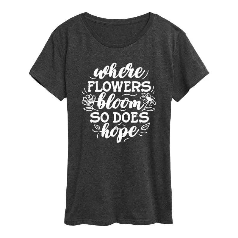 Women's Where Flowers Bloom Short Sleeve Tee made by Zulily
