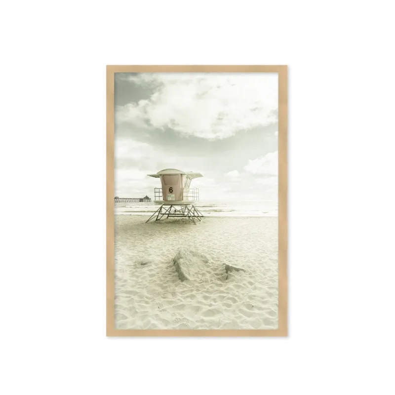 " Vintage Imperial Beach" Framed Textured Wall Art sold by Zulily