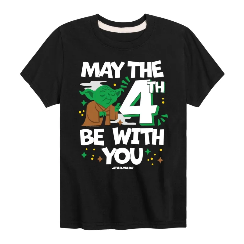 Boy's Star Wars Yoda May The 4th Short Sleeve Tee sold by Zulily