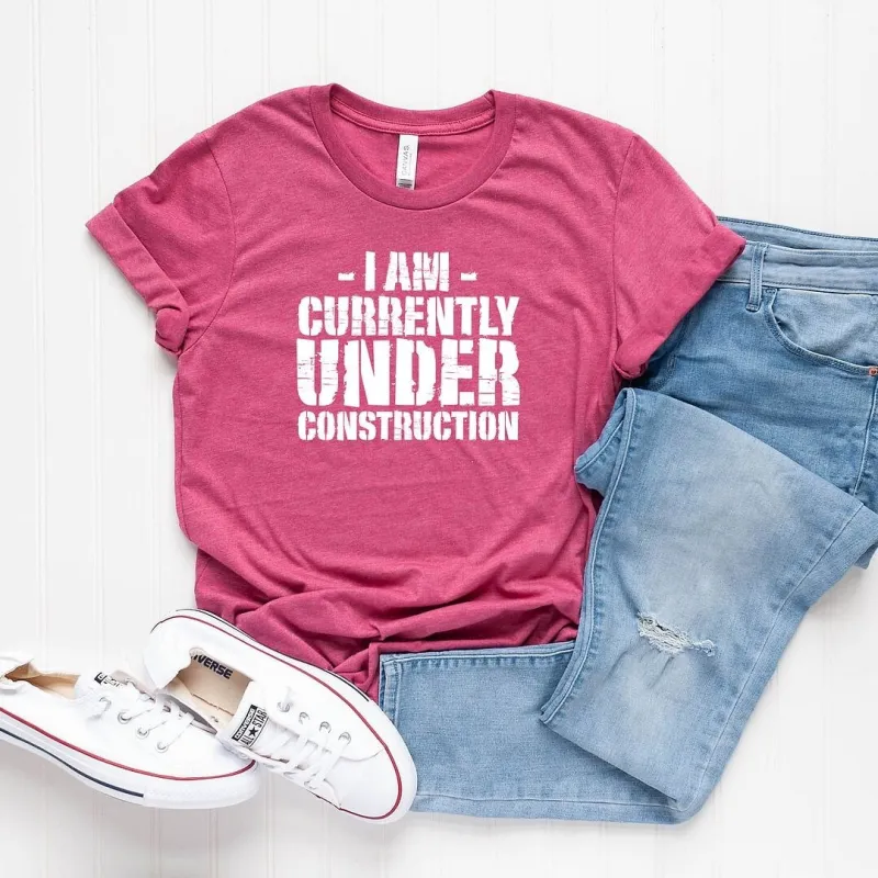 Currently Under Construction Short Sleeve Crewnneck Tee sold by Zulily