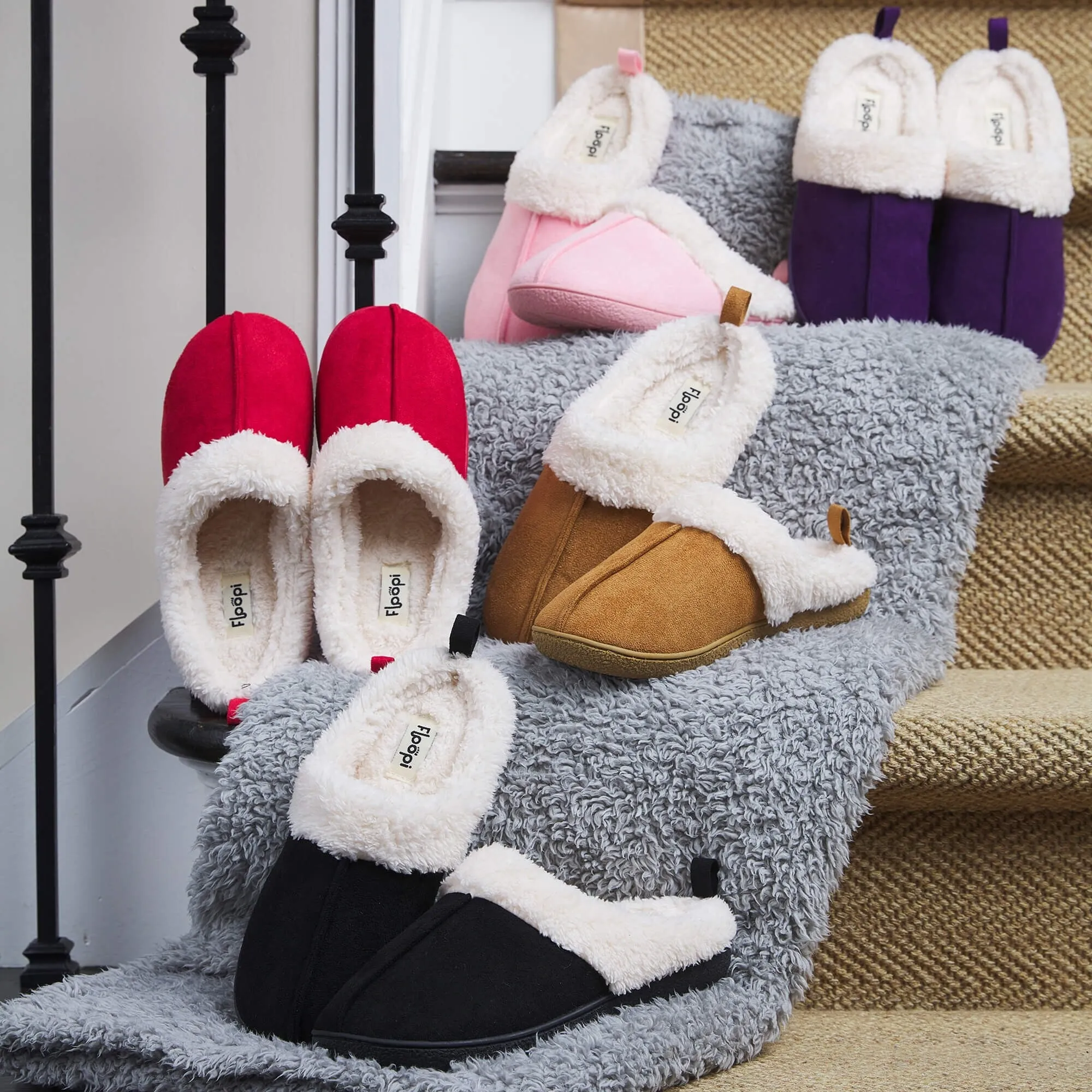 Floopi Women's Olivia Faux Suede Clog Slippers sold by Zulily product image thumbnail 3