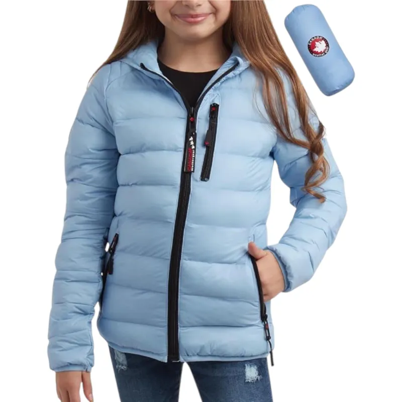 Girls Lightweight Packable Bubble Coat sold by Zulily
