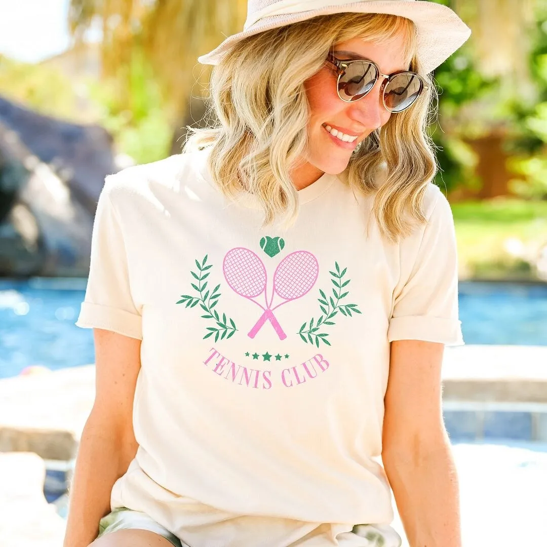 Tennis Club Grunge Short Sleeve Crewnneck Tee sold by Zulily product image thumbnail 3