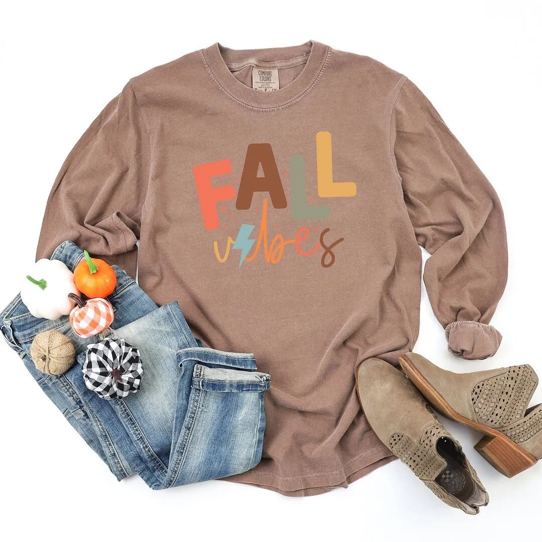 Fall Vibes Garment Dyed Long Sleeve sold by Zulily