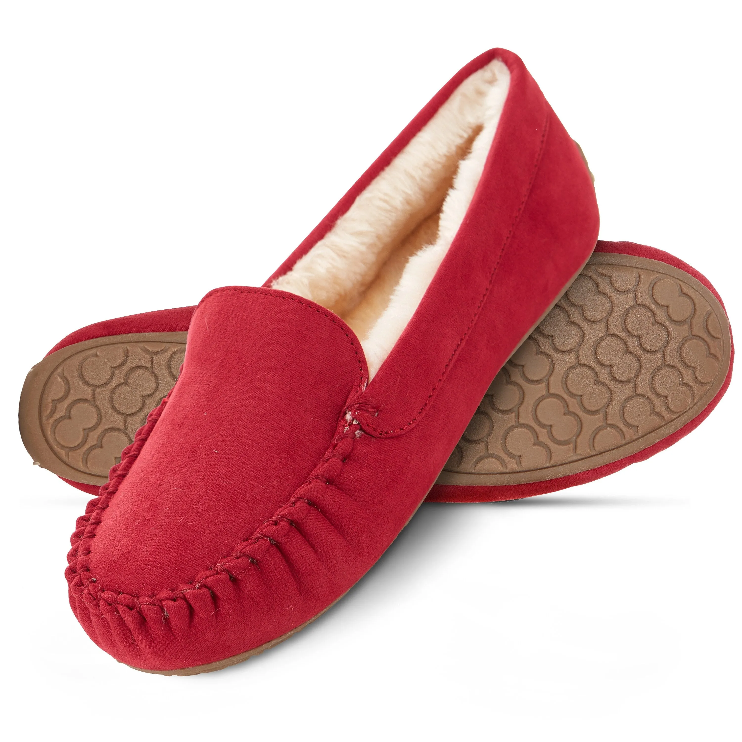 Floopi Women's Lily Moccassin Faux Suede Slippers sold by Zulily product image thumbnail 2