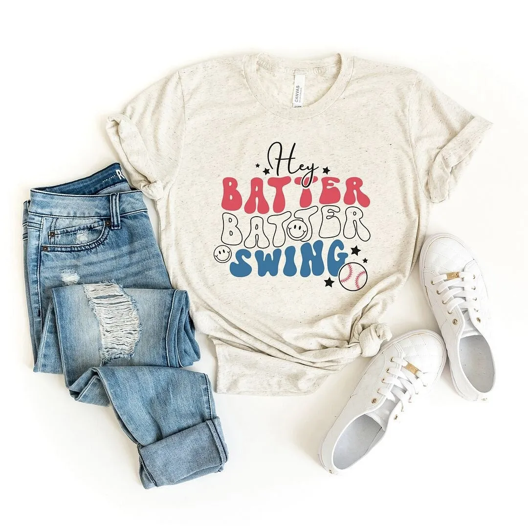 Batter Batter Red White Blue Short Sleeve Crewnneck Tee sold by Zulily