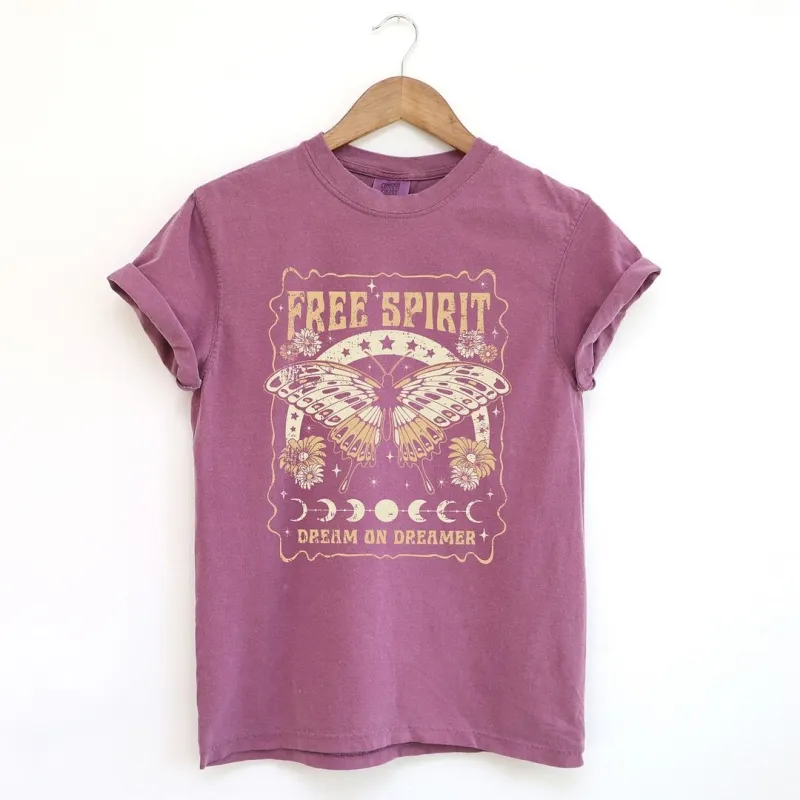 Free Spirit Butterfly Garment Dyed Tee sold by Zulily