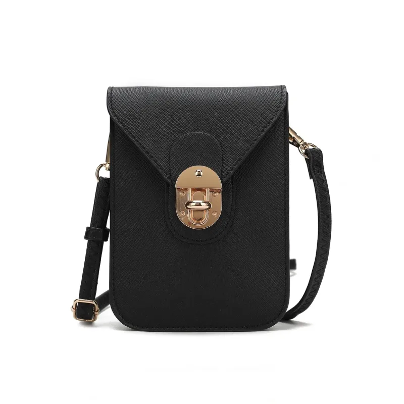 Mkfcollection Havana Phone Crossbody Bag Vegan Leather Designer Handbag sold by Zulily