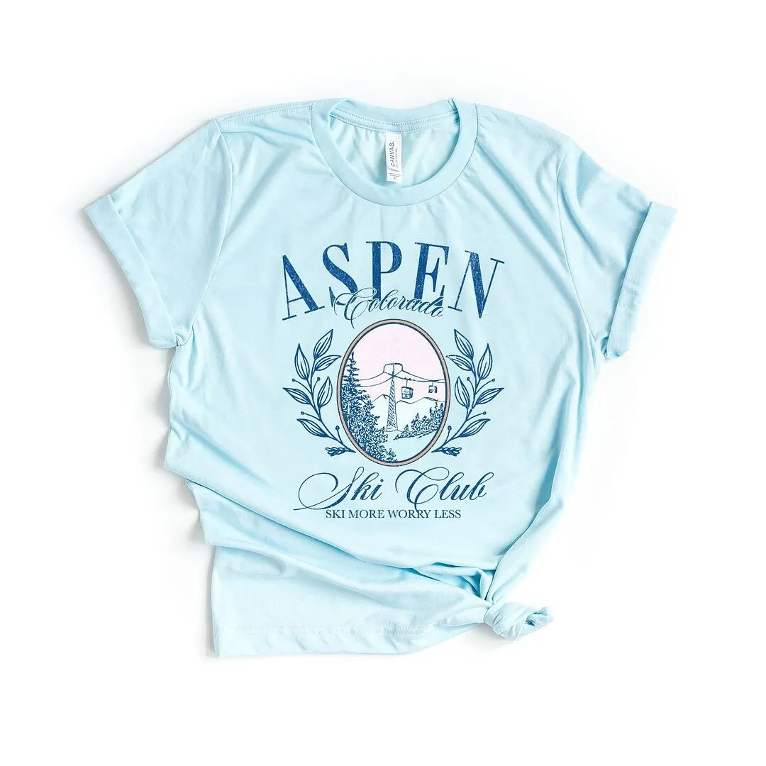 Aspen Ski Club Grunge Short Sleeve Crewnneck Tee sold by Zulily product image thumbnail 2